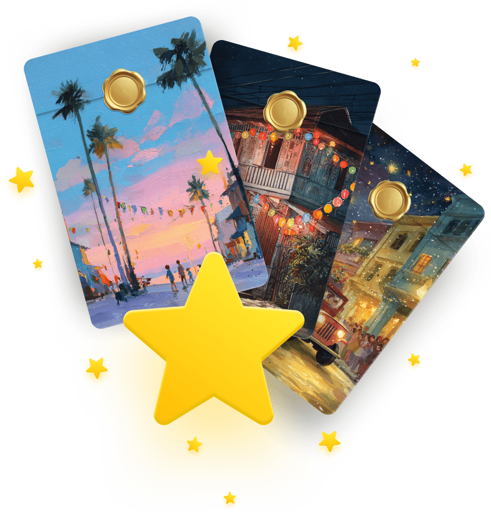 Digital aguinaldo envelopes with star