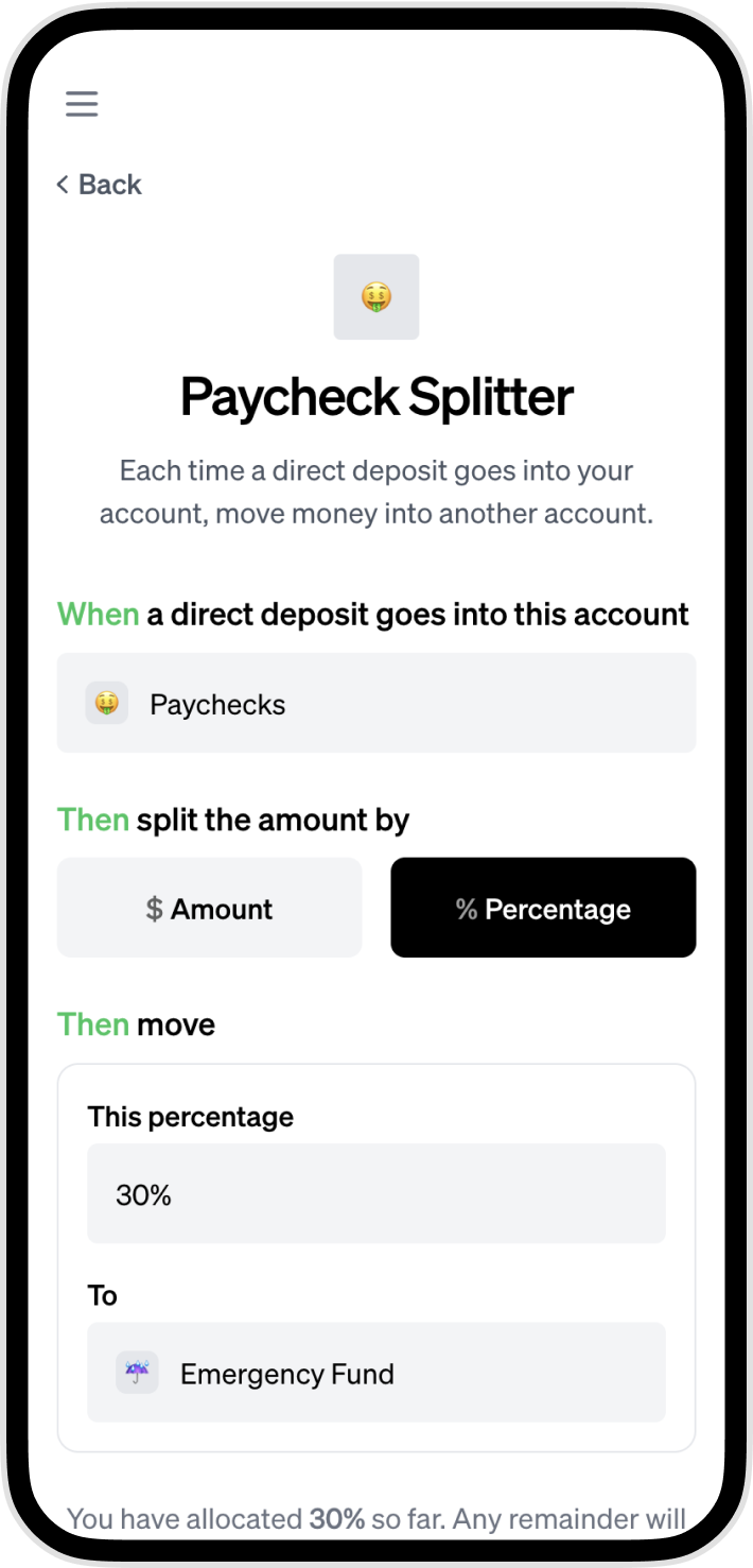 Creating a Paycheck Splitter Automation